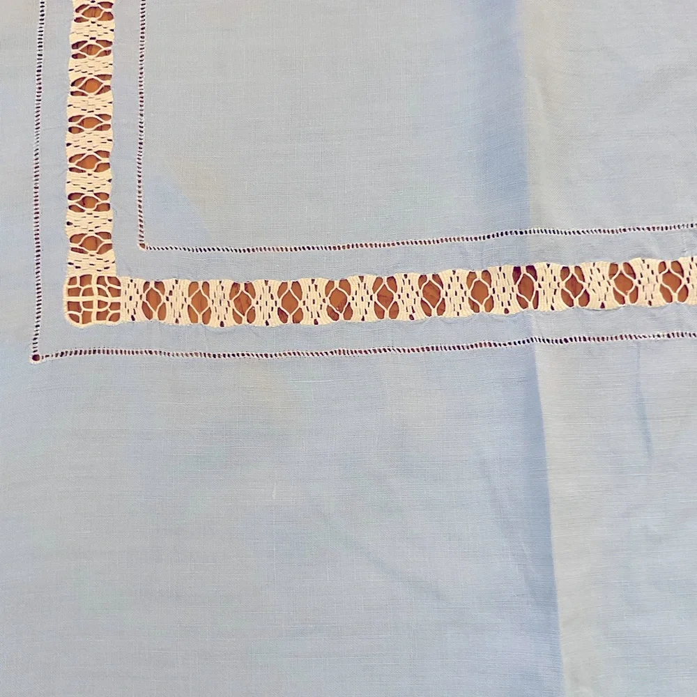 Vintage linen tablecloth 50x60